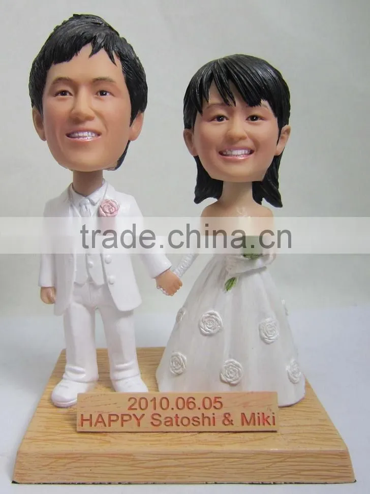 7" personalized wedding gift bobblehead