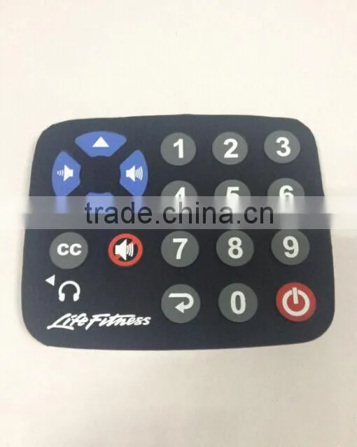 fashion food grade silicone rubber remote control cover with full printing