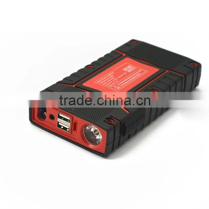 2016 Carku 12000mAh car jump starter with flashing light ,USB chargers