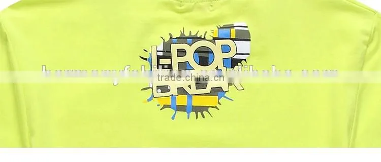 summer crew neck green 3d printing cool 100% cotton for boys t shirt