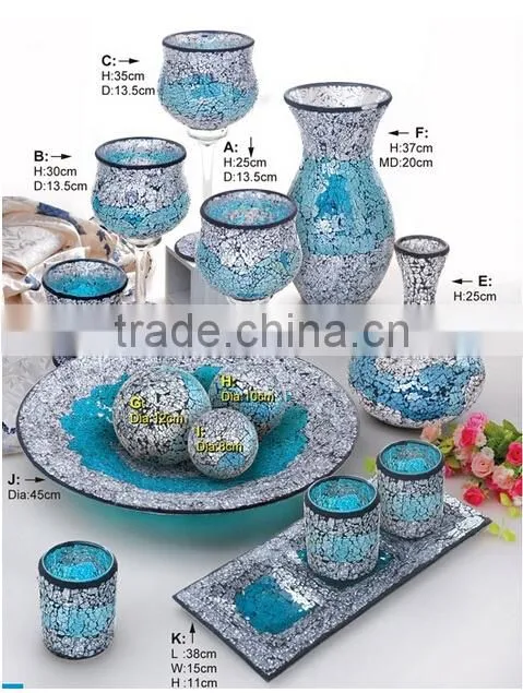 2016 Newest 10 inches mosaic murano glass gazing solar garden ball