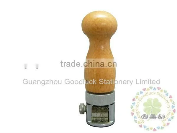 Wooden handle wooden seal digits stainless machine