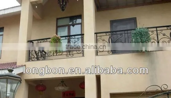 short hot galvanized wrought iron balcony fence