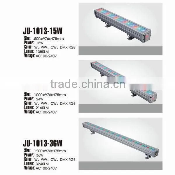 CE RoHS approved high power outdoor RGB led wallwasher 15W