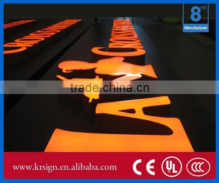 Customize Shape and led channel letter sign box for advertising