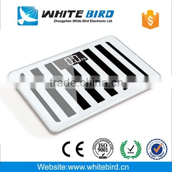 150kg/0.1kg electronic digital tempered glass bathroom body weighing scale