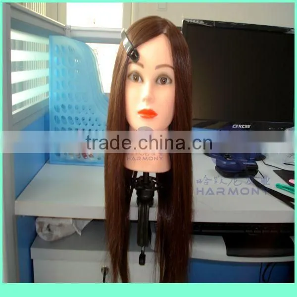 HARMONY STOCK 100% human hair hair styling heads for practice