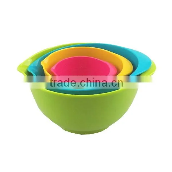 Factory supply mixing color melamine measuring bowl