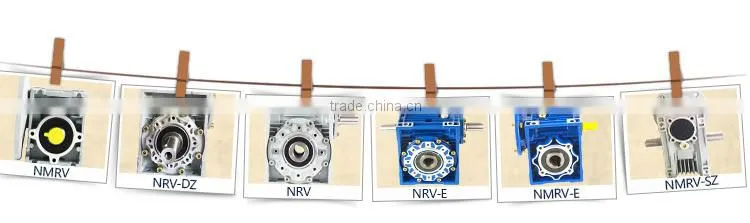 Aluminum housing RV serie double stage NMRW025-150 Worm Speed reducer reduce reductor reduction Gearbox for winch sliding door