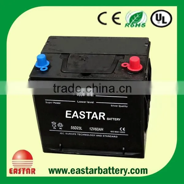 Factory Export JIS Standard 12V 60AH MF car battery price