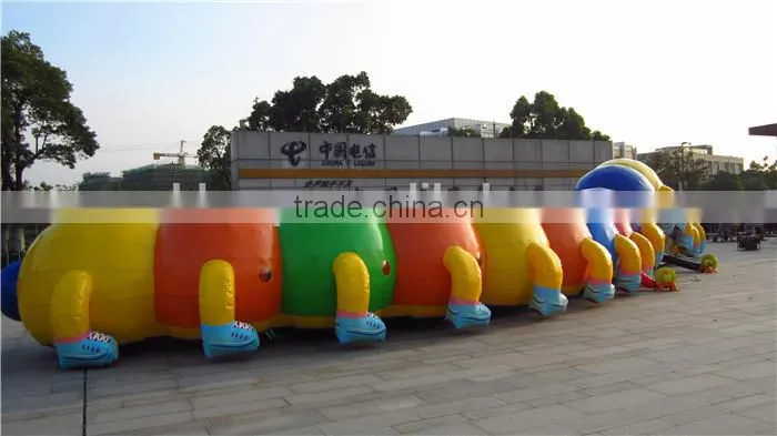 funny inflatable tunnel for sports game