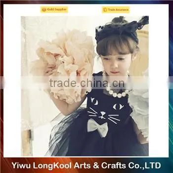 High quality christmas cute girl wedding dress black baby tutu dress