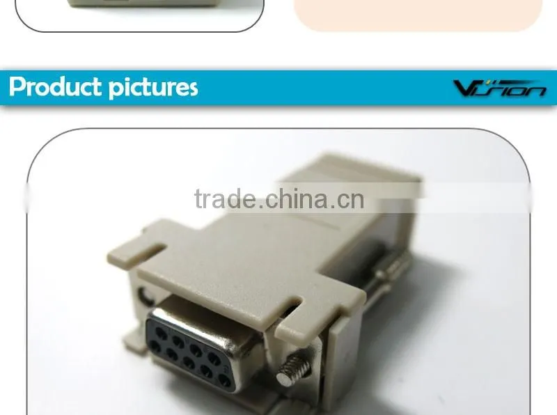 Cisco CAB-9AS-FDTE DB9 female to RJ45 female adapter