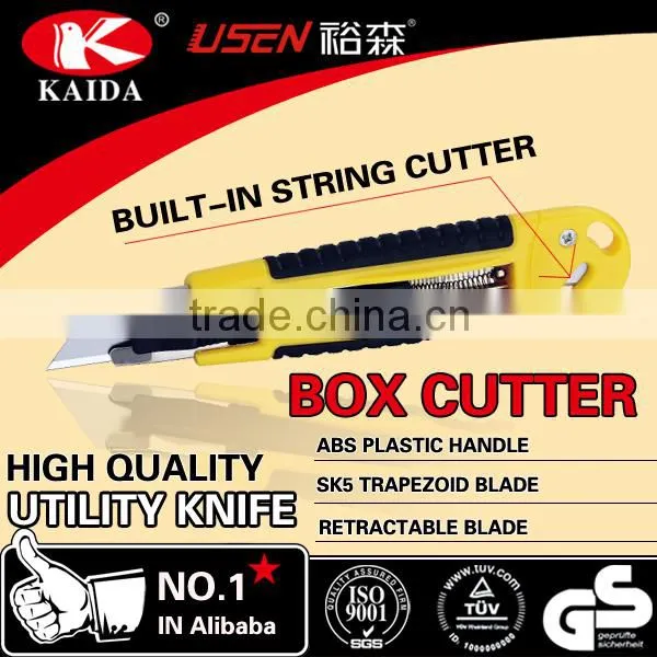 tool cutter Auto Retractable Safety Hook Blade Zinc Alloy Utility Cutter Knife