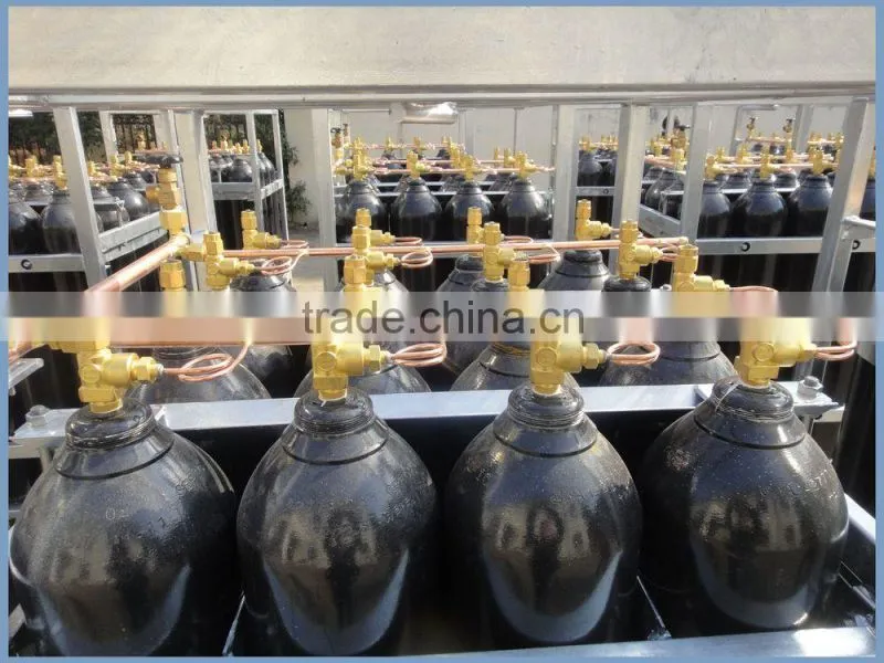 High Pressure Gas Cylinder Bundled Industry Gas Cylinder Racks with DNV/TPED certificate