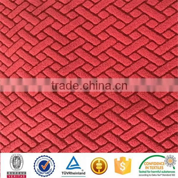 polyester drop needle upholstery super soft velboa fabric