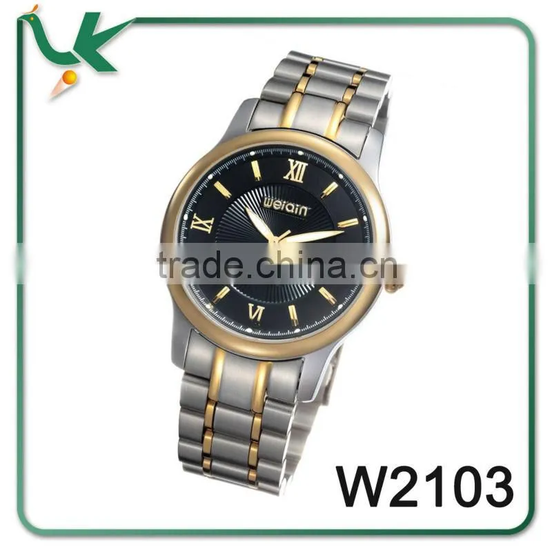 Japan movt quartz stainless steel water resistant watches for men