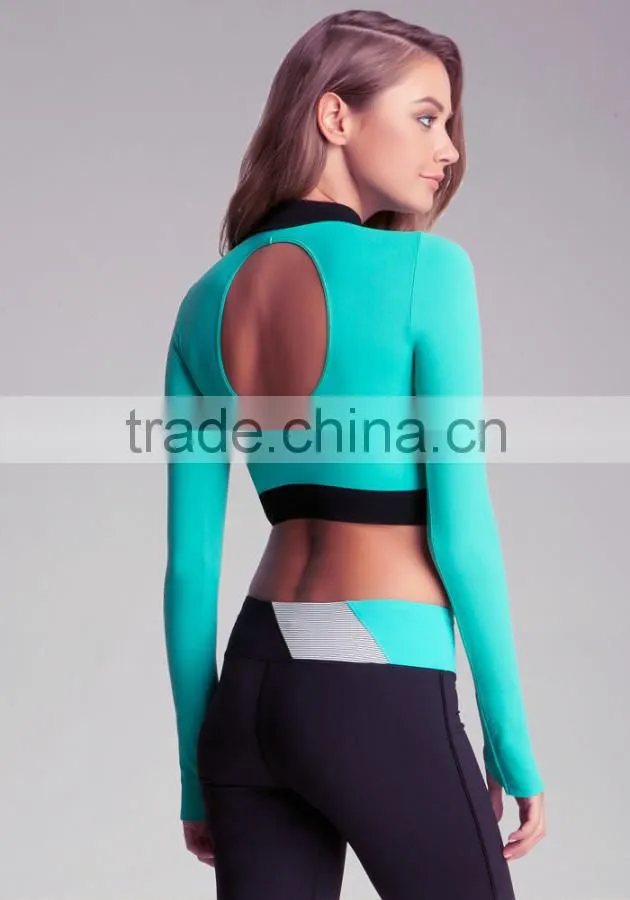 womens yoga top,gym top, active top