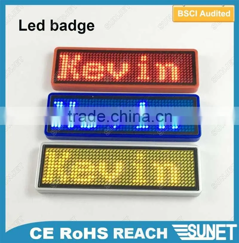 hot wholesale Led Scrolling Mini Display blanks for lapel pins