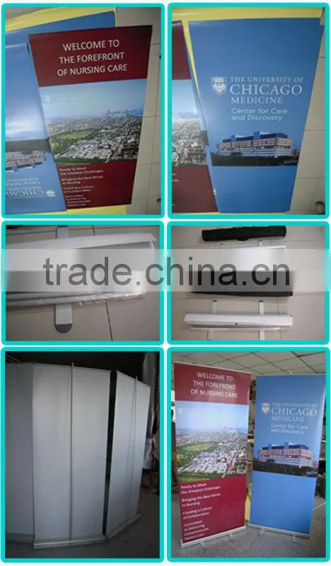 Advertising and promotion Usage and Aluminium roll up stand banner Material Roll Up Stand Banner