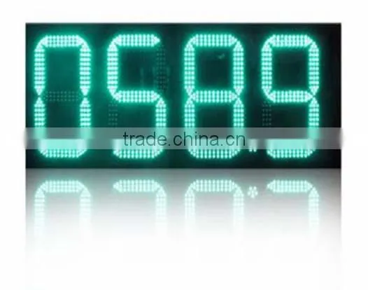Outdoor waterproof 12 inch 7 segment led display gas station price signs indoor led display screen