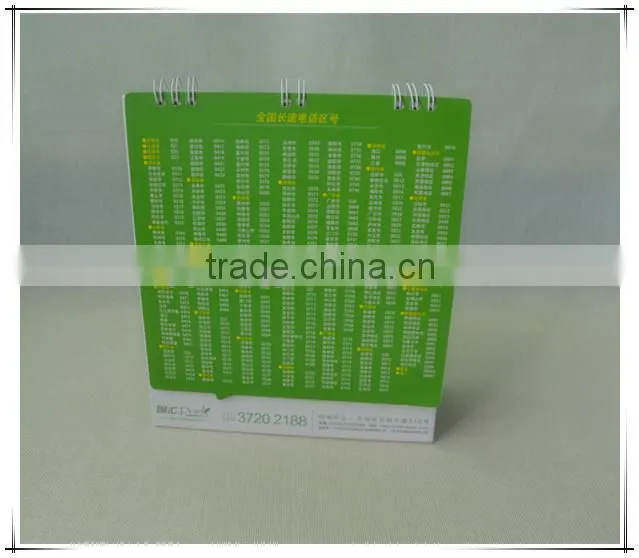 Hot sale business desk calendar table calendar custom printing OEM service