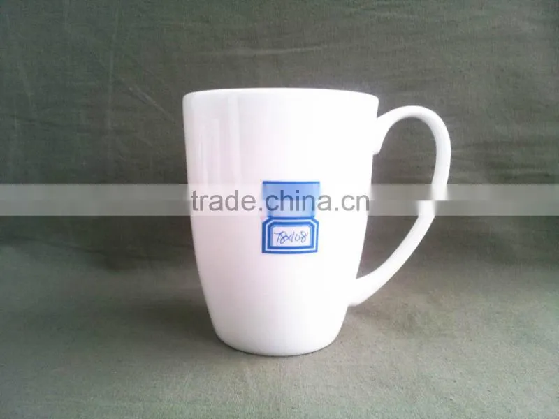 Promotional ceramic coffee mugs with custom logo by decal
