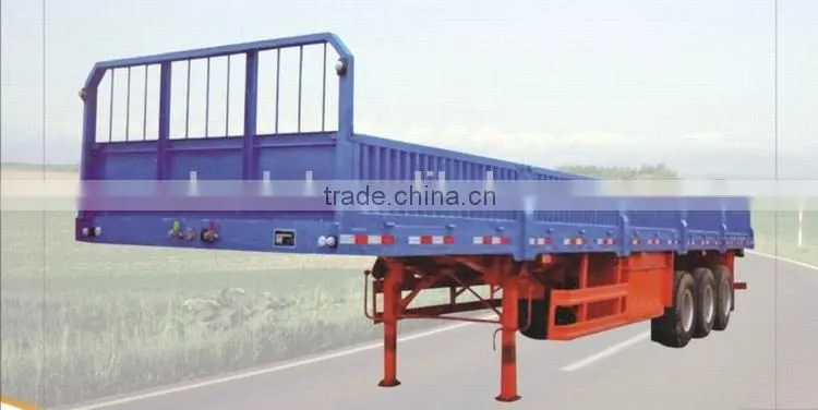 low 40ft tri-axle flatbed semi trailer