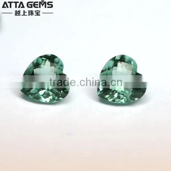 Large quartz crystals 14x14mm created green quartz synthetic crystal