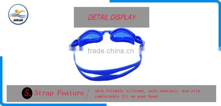 Chinese manufacturer wholesale professional safety fashionable anti-fog silicone swimming glasses for dive