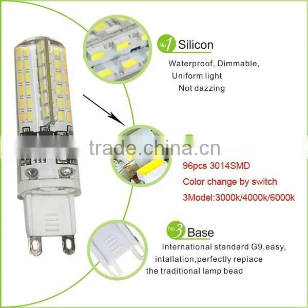 2016 New design OEM/ODM led g9 dimmable color changing