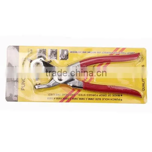 Leather Revolving Hole Punch Tool Heavy Duty Pliers Watch Band Belt Holes Punch