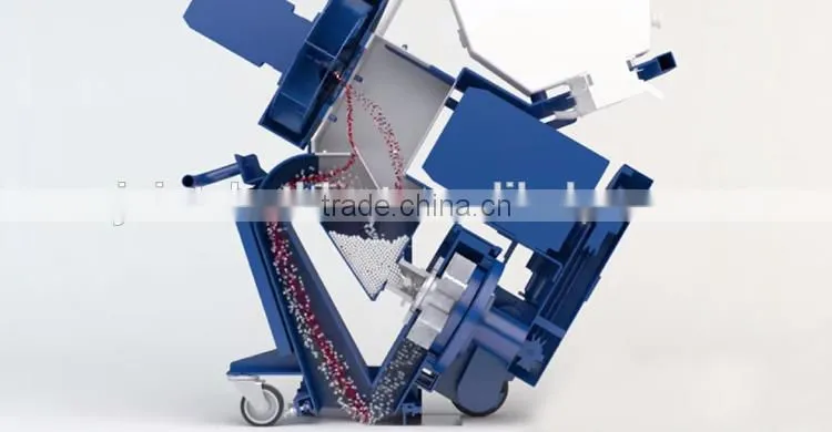 Floor surface shot blasting cleaning profiling machine