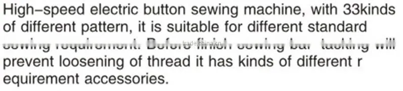 Cylinder Button-sewer 1903A Servo Motor Hole Sewing Machine Price
