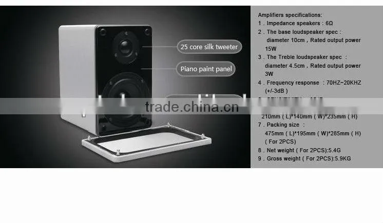 6N3 HIFI Audio vacuum tube Amplifer speaker with socket for iphone/ipad mp3 Home Amplifier usb port