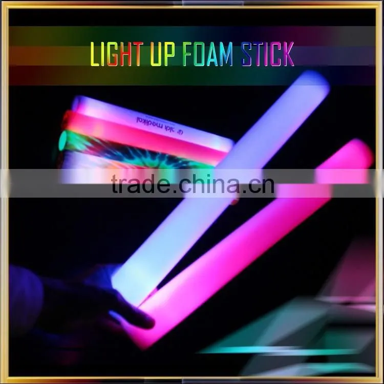 Led lighs up foam glow stick, soft glow stick