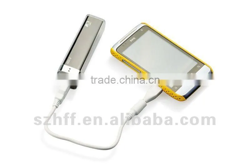 2600mAh External portable POWER BANK, backup battery for Iphone/Ipad, other smart phones(F100)