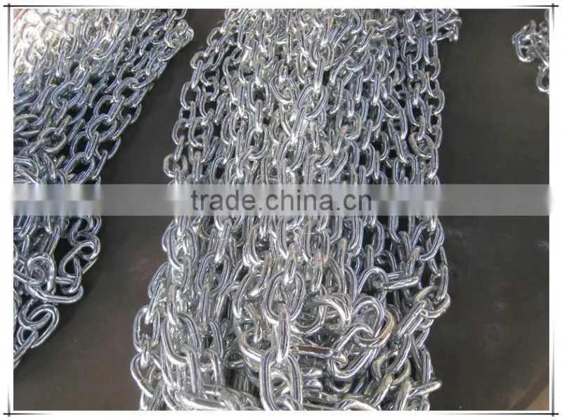 high quality electro welded open/studless link chain
