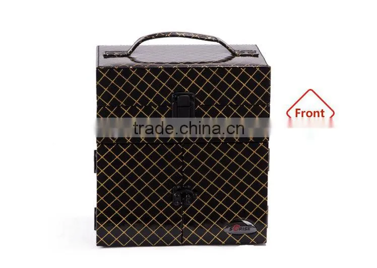 2016 New Design Fashion Metal Jewelry Box Bohemian Style Makeup Cosmetic Organizer Case