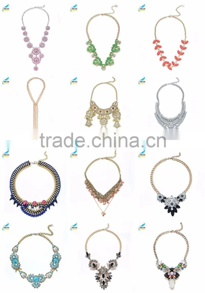 Fashion big choker maxi necklace jewelry wholesale 2016