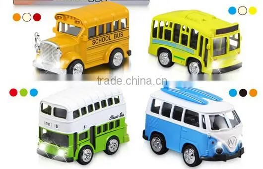 Miniature bus model die cast model cars toys for kids from china 2016 new products kids cars for sale