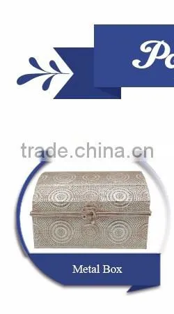 Decorative Jewelry Mirror Wholesale Trinket Box,Antique Metal Trinket Box