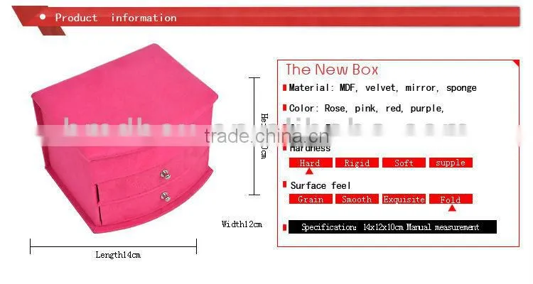 factory price wholesale fabric jewelry cardboard box