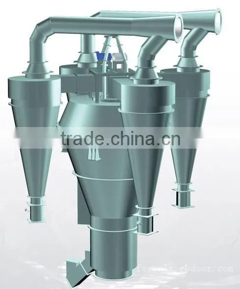 Industrial cyclone air separator in grinding plant