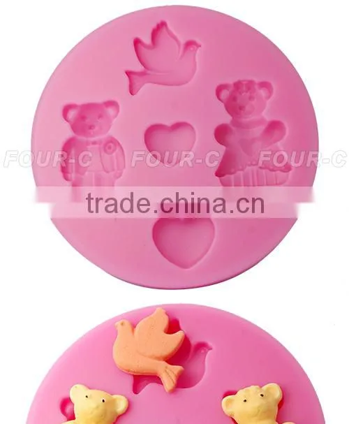 Wedding fondant art silicone mold,high quality sugar art tools