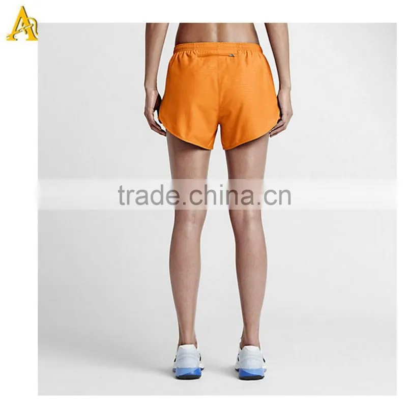 Breathable women girl running shorts gym sports fitness shorts