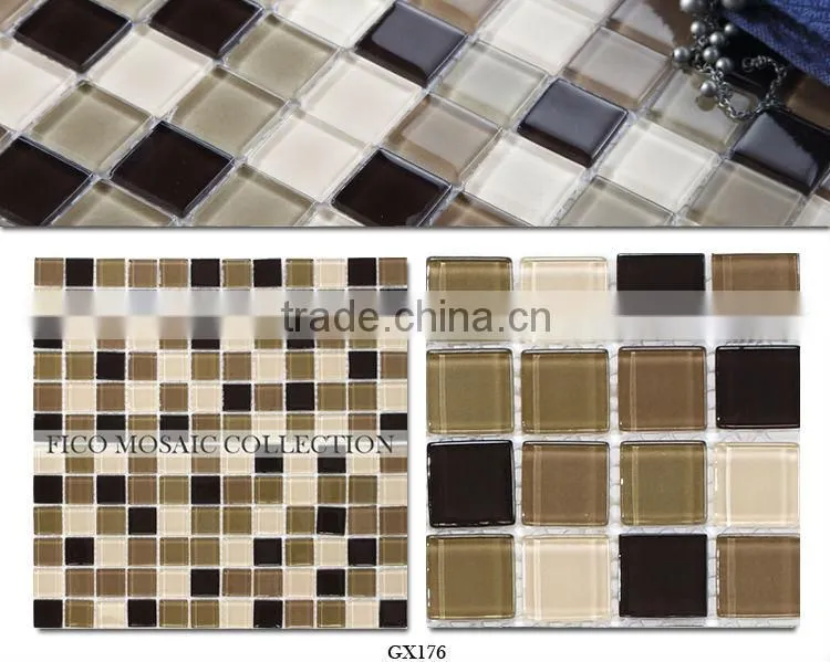 Fico mosaic, GX176, silver mirror mosaic vases