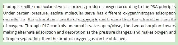 PSA Oxygen Generator Price