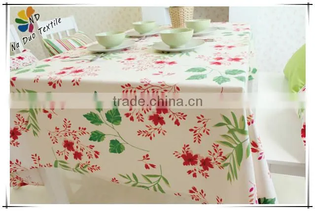 American style printed tablecloth