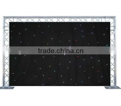2014 popular RGB colorful led star cloth for wedding